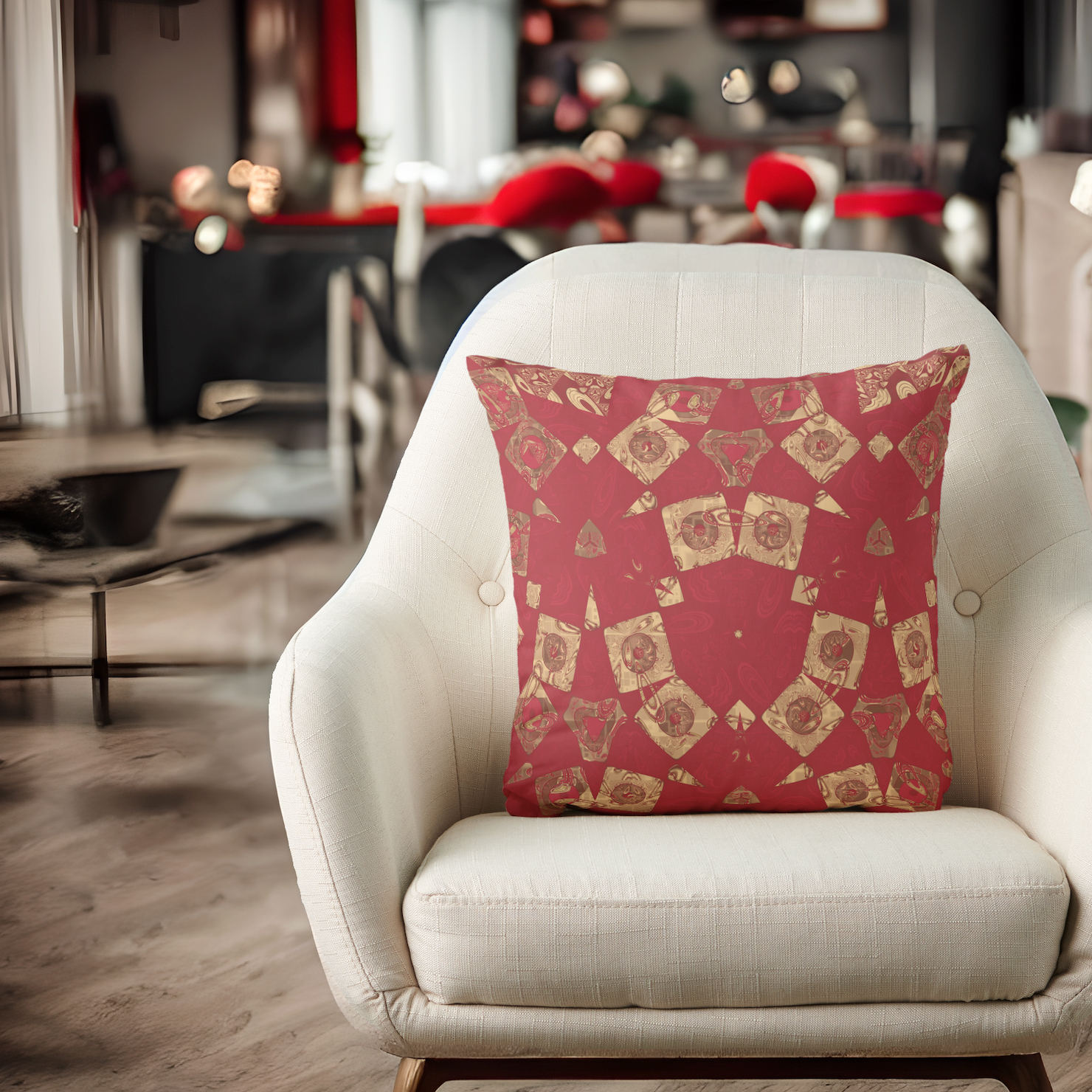 gold on red throw pillow gingezel zazzle