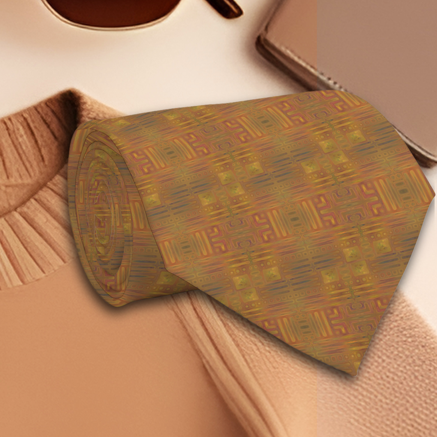 golden haze tie gingezel zazzle